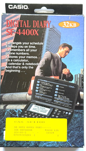 New casio digital diary - digital,