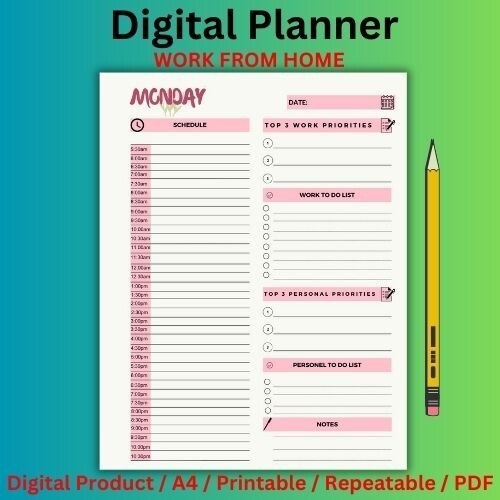 Digital planner work - planner,