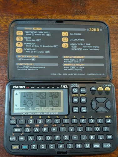 Casio digital diary 4300b - casio, sf-4300b